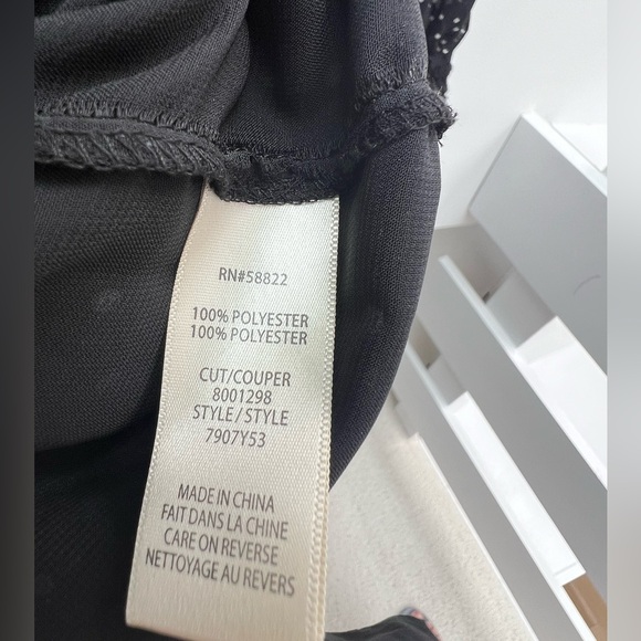 Max Studio sz large polka dot midi dress w/long sleeves and cinched waist - Picture 7 of 8